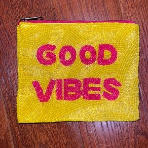 good vibes coin purse - new with packaging